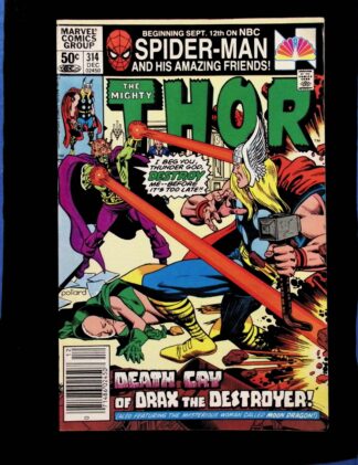 Marvel Comics The Mighty Thor #314 cover